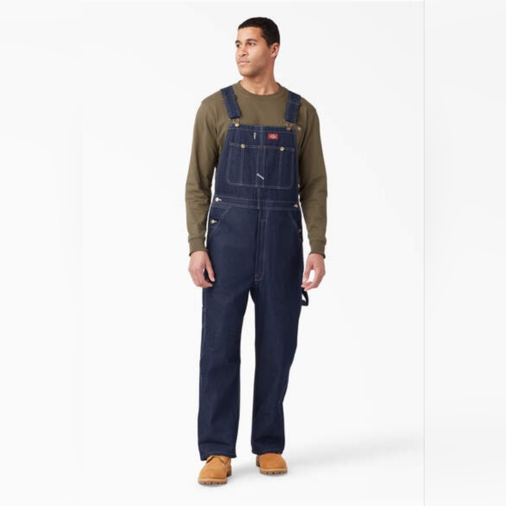 Dickies Men's Indigo Bib Overalls NWT Size 32X32